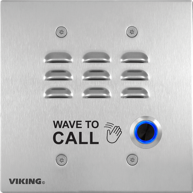 Viking E-32TF-IP - Touch-Free VoIP Entry Phone Stainless Steel