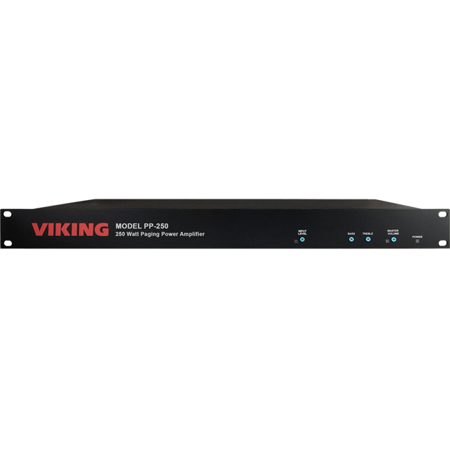 Viking PP-250 - 250 WATT 70V eXpation Paging Power Amplifier
