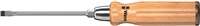 Wera 05018030001 - Wooden Handle Grip Slotted Screwdriver w/Keystone Tip & Hex-bolster 6"