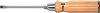 Wera 05018040001 - Wooden Handle Grip Slotted Screwdriver w/Keystone Tip & Hex-bolster 6"