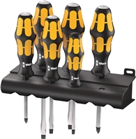 Wera 05018282001 - Chisel-driver Screwdriver Matching  6PC Set w/Rack