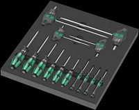 Wera 05150103001 - Torx Screwdriver 14PC Set w/Foam Insert Screwdriver Tray