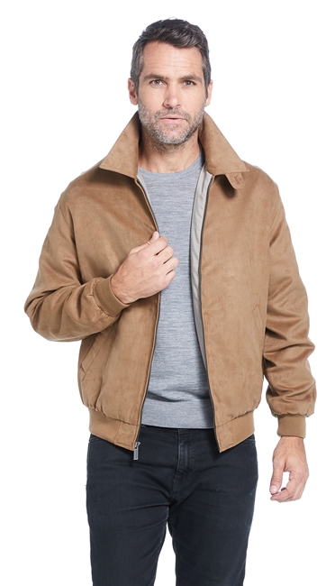Weatherproof F92510 - MicroSuede Golf Jacket - Desert