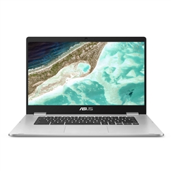 ASUS Chromebook 15.6" HD Display, Intel Celeron N3350 Processor, 4GB RAM, 32GB eMMC Storage, Silver, C523NA-DH02