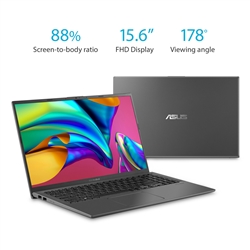 ASUS VivoBook F512DA 15.6" Laptop AMD Ryzen 3 up to 3.5GHz, 4GB RAM, 128GB M2 SSD, HDMI, Wi-Fi, Bluetooth, Windows 10