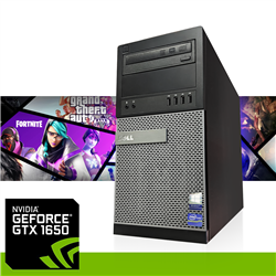 Refurbished Fast Gaming Computer Dell Optiplex Tower PC Nvidia GTX 1650 4Gb RAM - Play without Lag - Customize it!