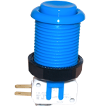 Happ Pushbutton W / Horizontal Micro-Switch - Blue