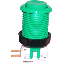 Happ Pushbutton W / Horizontal Micro-Switch - Green