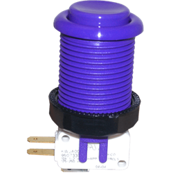 Happ Pushbutton W / Horizontal Micro-Switch - Purple