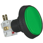 Large Round Illuminated Pushbutton - Green