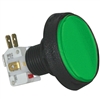 Large Round Illuminated Pushbutton - Green