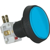 Medium Round Illuminated Pushbutton - Blue