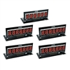 PINSCORE LED Display Set - B/S 1 x 6 Digit, 4 x 7 Digit Red