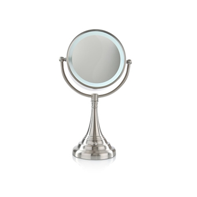 Cordless LED Lighted Pivoting Vanity Mirror