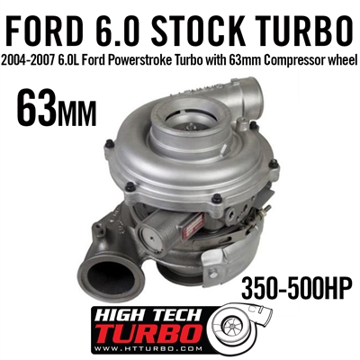 2004-2007 6.0L Ford Powerstroke Turbo with 63mm Compressor wheel