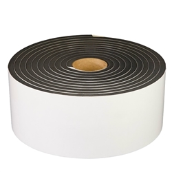 Foam Rubber Seal Strip Tape 2 in One Roll 2 Inch Wide X 1/4 Inch Thick, Foam
