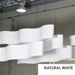Whisperwave Natural White Acoustic Ribbon Baffles | 2x1x4
