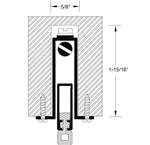 36" Mortised Wood Adjustable Door Bottom Seal | 5/8"