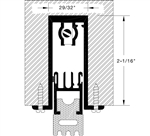 36" Mortised Wood Adjustable Door Bottom Seal | 29/32"