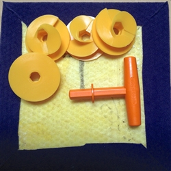 Rotofast Snap On Anchors | Quick and easy acoustical wall panel mounting option