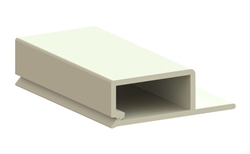 Square Edge Fabric Wall Track System | 1/2" x 5' Bottom Load Box
