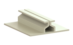 Square Edge Fabric Mid-Wall-Mount Track System | 1/2" x 5'