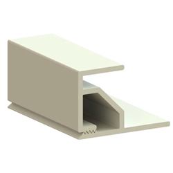 1" x 5' Square-Edged Bottom Load Fabric Wall-Mount Track System