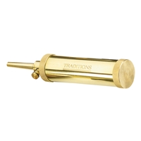 Deluxe Brass Cylinder Powder Flask. 5 oz