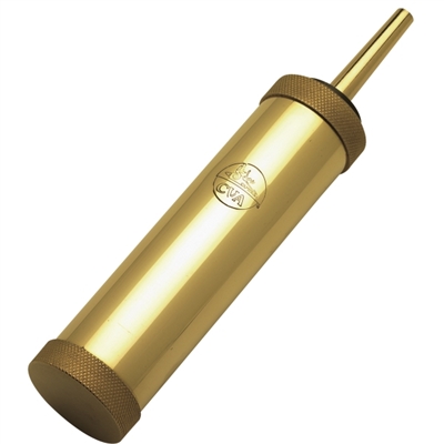 Brass Cylinder Powder Flask. 2.5 oz
