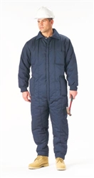 NAVY BLUE INSULATED COVERALL