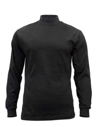 MOCK TURTLENECK - BLACK