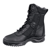 ROTHCO FORCED ENTRY TACTICAL BOOT WITH SIDE ZIPPER 8" - BLACK