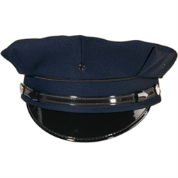 8 PT. NAVY BLUE POLICE/SECURITY CAP