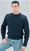 GOVERNMENT TYPE NAVY BLUE WOOL COMMANDO SWEATER