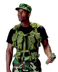OLIVE DRAB TACTICAL ASSAULT VEST