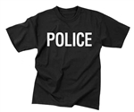 2-SIDED T-SHIRT / POLICE - BLACK