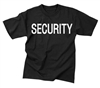 2-SIDED T-SHIRT / SECURITY - BLACK
