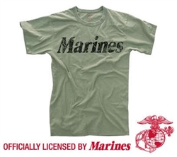 VINTAGE OLIVE DRAB "MARINE" T-SHIRT