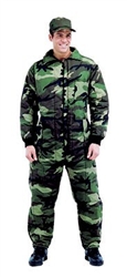 MENS CAMOUFLAGE INSULATED COVERALLS