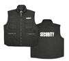 "SECURITY" RANGER VEST - BLACK