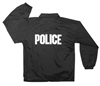 LINED COACHES JACKET / POLICE - BLACK