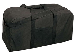 CANVAS JUMBO CARGO BAG - BLACK