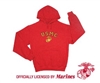 USMGLOBE & ANCHOR PULLOVER HOODED SWEATSHIRT - RED