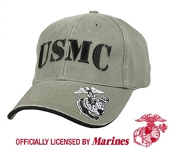 VINTAGE OLIVE DRAB USMC LOW PROFILE CAP