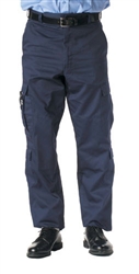 TREATED STAIN RESISTANT FABRIC -COATED NAVY DELUXE E.M.T. PANTS