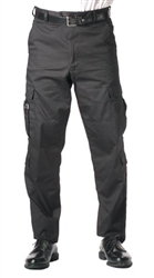 TREATED STAIN RESISTANT FABRIC -COATED BLACK DELUXE E.M.T. PANTS