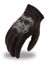 Menâ€™s Reflective Skull Driving Glove - FIRST CLASSICS Â®