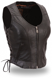 THE RAVEN A SIDE LACED VEST