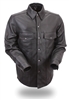 THE MILESTONE Menâ€™s Lightweight Leather Shirt - FIRST CLASSICS Â®