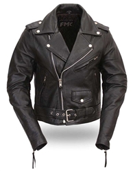 BIKERLICIOUS Womens Classic Motorcycle Jacket - FMC Â®
